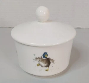 Royal Worcester Wrendale Designs Hannah Dale Duck Ceramic Sugar Bowl with Lid - Picture 1 of 8