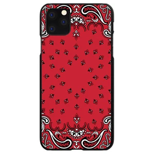 Hartschalenhülle Cover für iPhone/Samsung Galaxy Bandana Druck - rot, schwarz, weiß - Bild 1 von 38