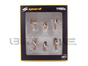 SPARK 1/43 - FIGURINES SET OF FIGURINES GRID GIRLS 1980'S 43AC022 - Picture 1 of 5