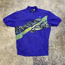Vintage 90s Nike ACG Cycling Biking Jersey 1/4 Zip Shirt Large
