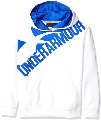 UNDER ARMOUR NUEVO Sudadera con Capucha de Vellón Borne de Hilo para Niña Blanca B586 Talla Pequeña UA Foto 1 de 2