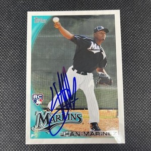 Jhan Marinez Florida Marlins Signed Auto 2010 Topps Card #US-237 ~ COA