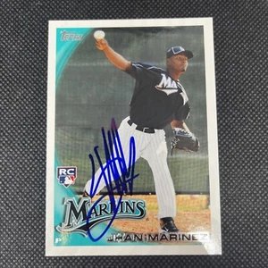 Jhan Marinez Florida Marlins signiertes Autogramm 2010 Topps Karte #US-237 ~ COA - Bild 1 von 3