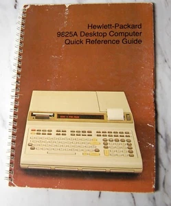 Hewlett Packard 9825A Desktop Computer Quick Reference Guide - Afbeelding 1 van 3