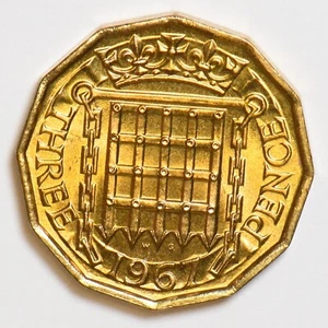 Great Britain 1967 3 Pence/Threepence 298171 combine shipping - Picture 1 of 2