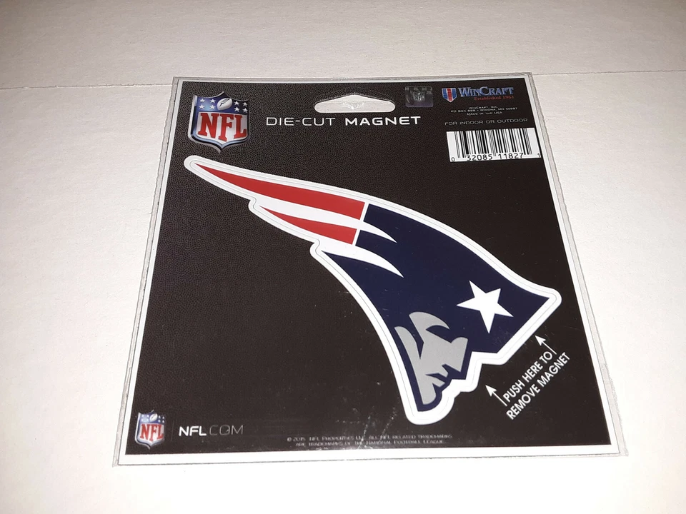 New England Patriots Official NFL 4.5"x6" Die Cut Car Magnet by Wincraft 118271