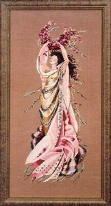 OOP MD23 ROSE CELEBRATION by Mirabilia with Linen and Complete Materials - Picture 1 of 1