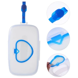 Portable Wipe Box Travel Outdoor Storage Holder Wet Tissue Hanging Case - Picture 1 of 12