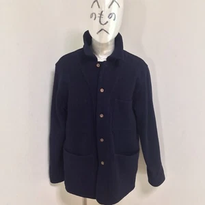 Rare GAIJIN MILITARY DEPARTMENT Vintage Melton Engineer Jacket Dark Navy Size 40 - Picture 1 of 18