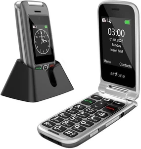 New - artfone G6 Pro Grey - 4G LTE Flip Phone Unlcoked丨Cell Phone - Picture 1 of 11