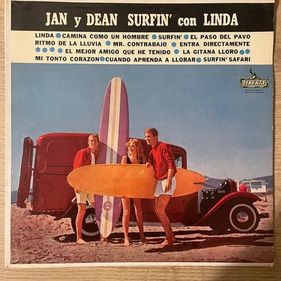 Jan & Dean Surfin' Con Linda LP Album, Liberty Argentina  Vinyl Rare DIFF COVER  - Image 1 of 4