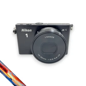 Neuwertige Nikon 1 J4 kompakte spiegellose Digitalkamera SLR schwarz... - Bild 1 von 4