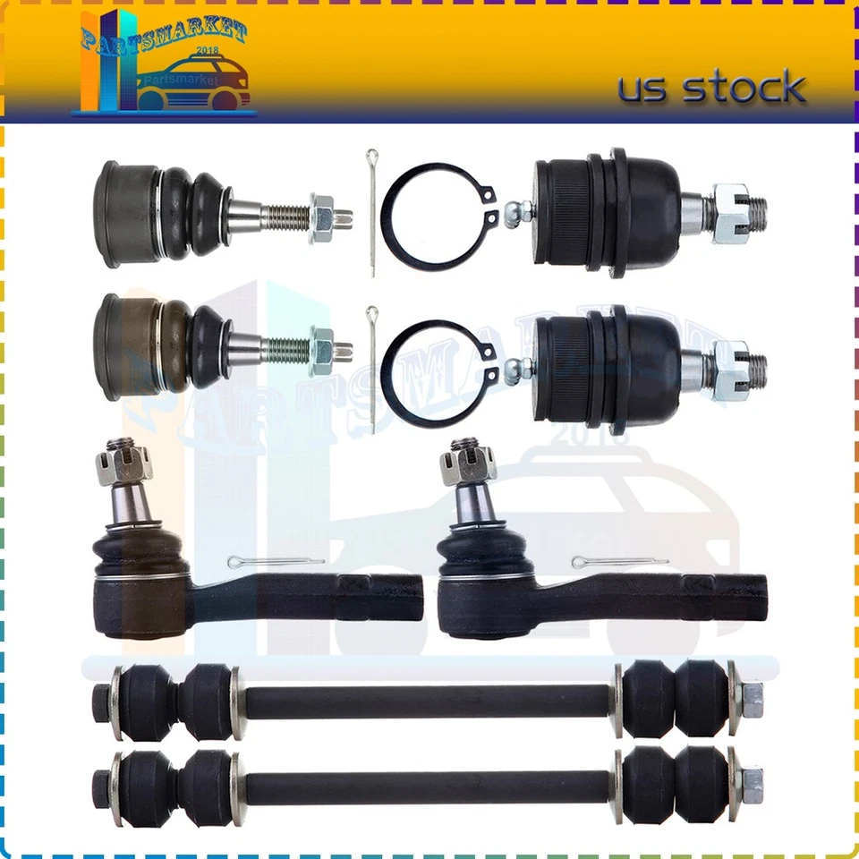 For 2002-2005 Ford Explorer Set Of 8 Front Tie Rod End Ball Joint Suspension Kit Foto 1 de 4