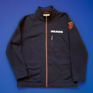 Chicago Bears Tommy Bahama Fleecejacke durchgehender Reißverschluss marineblau Herren Large "  - Bild 1 von 9