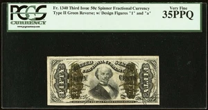 FR# 1340 1863 Fractional Union Currency 50c, Union Civil War Third Issue PCGS 35 - Picture 1 of 5