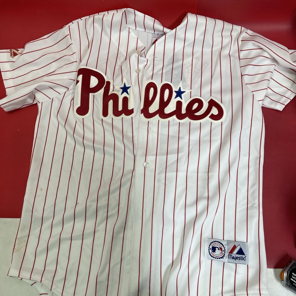 Ryan Howard Philadelphia Phillies Majestic #6 Stitched Jersey Sz Large - Image 1 of 4