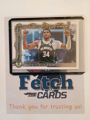 2025 Topps Holiday Gianni's Antetokounmpo Milwaukee Bucks Raro Suger Cookie SSP Foto 1 de 2