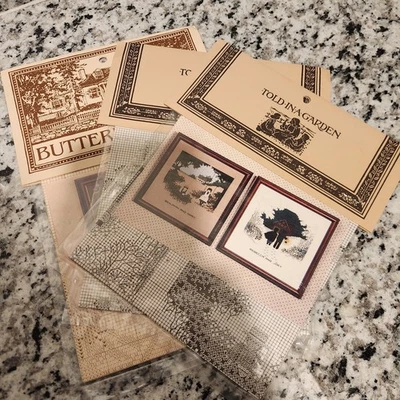 Lot of 3 Told In A Garden and Butternut Road Cross Stitch Patterns - Image 1 of 4