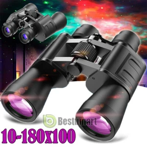 180x100/60x60 Binoculars Long Range Muti-Coate Focus Telescope Goggles Day&Night - Picture 1 of 63