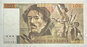 100 FRANCS DELACROIX (1982) J.59 - Billet de banque // Qualité : TTB - Picture 1 of 2