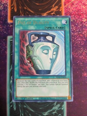 Yu-Gi-Oh! Pot of Duality KICO-EN054 1st Edition Rare NM - Image 1 of 4