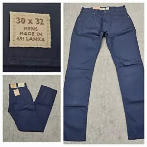 Patagonia Men's Performance Twill Jeans Navy Size 30x32 New - Picture 1 of 14