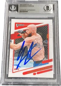 DONALD COWBOY CERRONE SIGNED 2022 DONRUSS UFC CARD #19 BECKETT BAS - Picture 1 of 1