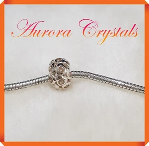 Yellow Filigree Charm To Fit all 3.5mm European Snake Bracelets - Picture 1 of 6
