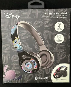 Disney Lilo & Stitch Bluetooth Over-Ear Kopfhörer Kabellos Faltbar Headset - Bild 1 von 10
