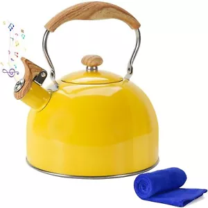 Tea KettleWhistling Tea Kettle Stovetop 2.6 Quart Tea Pots for Stove Top Food... - Picture 1 of 9