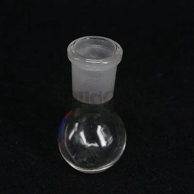 25ml 24/29 Joint One Mouth Short Neck Flat Bottom Flask Boiling Lab Glassware - Image 1 of 4