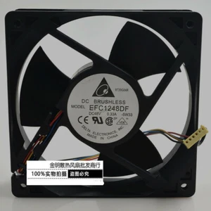 Delta EFC1248DF 12032 12CM48V 0.33A 4-wire pwm speed cooling fan - Picture 1 of 3
