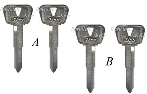 2 Replacement Key Blanks Fit 2007 2008 2009 2010 2011 Yamaha C3 Scooter - Picture 1 of 8