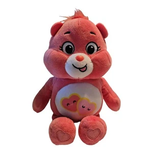 Care Bear Plush Love A Lot Bear 9" Pink Collectible Stuffed Animal CLEAN READ - Picture 1 of 7