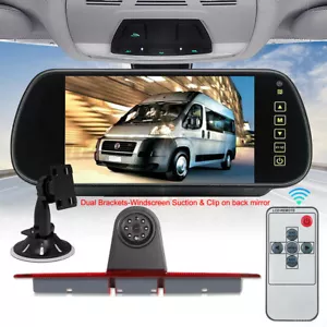 For Mercedes Sprinter Reversing Camera 7" Mirror Monitor Windscreen Suction Kit - Picture 1 of 12
