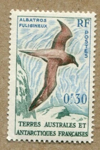FRENCH ANTARTIC TERRITORIES, 1956 Albatros - Fuligineux, POSTAGE STAMP #B - Picture 1 of 2