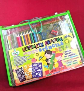 STENZTIME Ultimate Stencil Set | Large 70 Piece Stencil Drawing Kit and Over - Picture 1 of 4