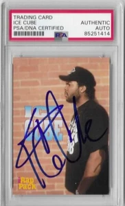 Ice Cube Signed 1991 Premier Rap Pack Rookie Card PSA/DNA Certified - Picture 1 of 2