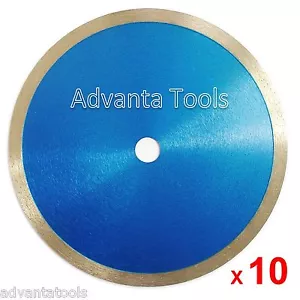 10PK 7" Premium cerchio continuo lama diamantata bagnata per piastrelle in ceramica - perno 5/8" - Foto 1 di 2