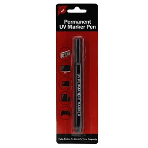 Marcador permanente ultravioleta con luz UV antirrobo seguridad prevención de delitos bolígrafo - Imagen 1 de 9