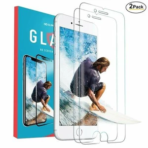 2x Tempered Glass Screen Protector For iPhone 15 14 13 Pro Max 12 11 XR 8 SE 6 5 - Picture 1 of 10