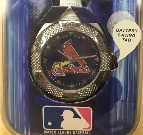 St. Louis Cardinals Game Time Clip On Watch NEW MLB Cover
