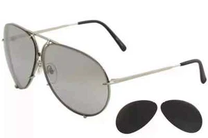 Porsche Design Sunglasses P8678 8678 C Gold Interchangeable Lenses Unisex - Picture 1 of 11