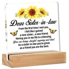 Gift for Sister in Law - Sister in Law Gifts for Wedding Day - Dear Sister in...