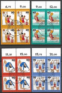 GERMANY - 1976 MNH "Youth Welfare (OLYMPICS)" Block Of 4 Complete Set (CTO) !! - Picture 1 of 1