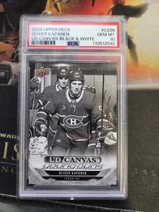 Oliver Kapanen Canvas Young Guns SP 2024-25 Series 2 Black And white PSA 10 POP2 - Bild 1 von 1