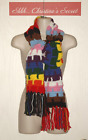 NWT SCARF PRIDE Hand Knit Handmade RAINBOW Long SHHH...CHRISTINA'S Unisex LGBTQ+