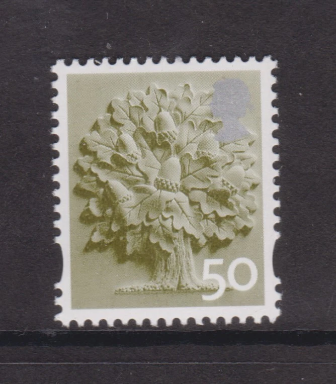 GB QEII MNH STAMP England SG EN13 50p Oak Tree Regional Definitive - Image 1 of 1