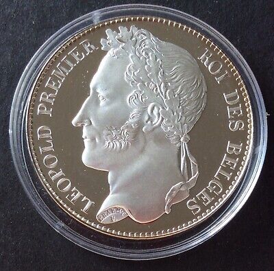 Belgique - Refrappe Officielle Monnaie Royale -Rare 5 Francs  1832  En Argent (2 • 45€