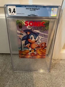 Sonic the Hedgehog Comic #1 Otoño 1991 Sega Genesis Promo Edición Limitada CGC 9.4 - Imagen 1 de 1